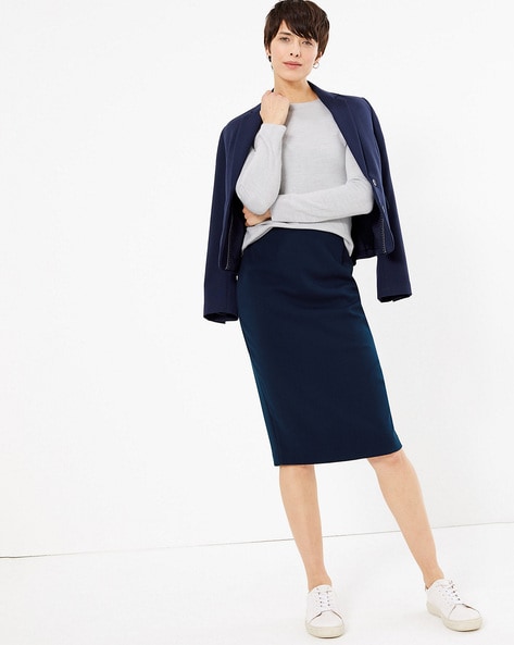 Buy Blue Skirts for Women by Marks Spencer Online Ajio