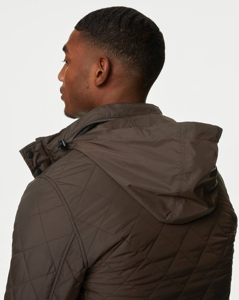 Quilted Regular Fit Button-Down Jacket