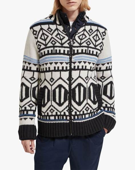 Mens Cardigan Sweater Slim Fit with Full Zip and Pockets (Dark Blue,Medium)  : Amazon.in: Fashion
