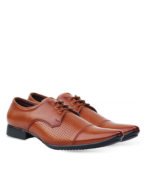 Derby Shoes with Perforations