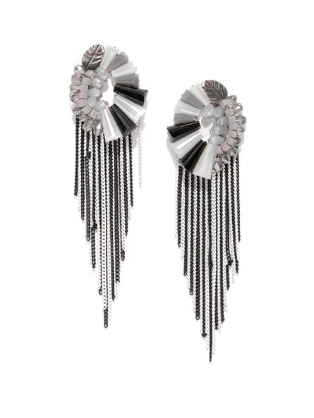 Buy Grey Brass Earrings (1N) for INR399.00 | Rangriti