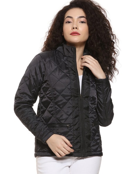 Campus sutra 2025 black quilted jacket