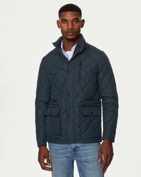 Quilted Regular Fit Button Down Jacket