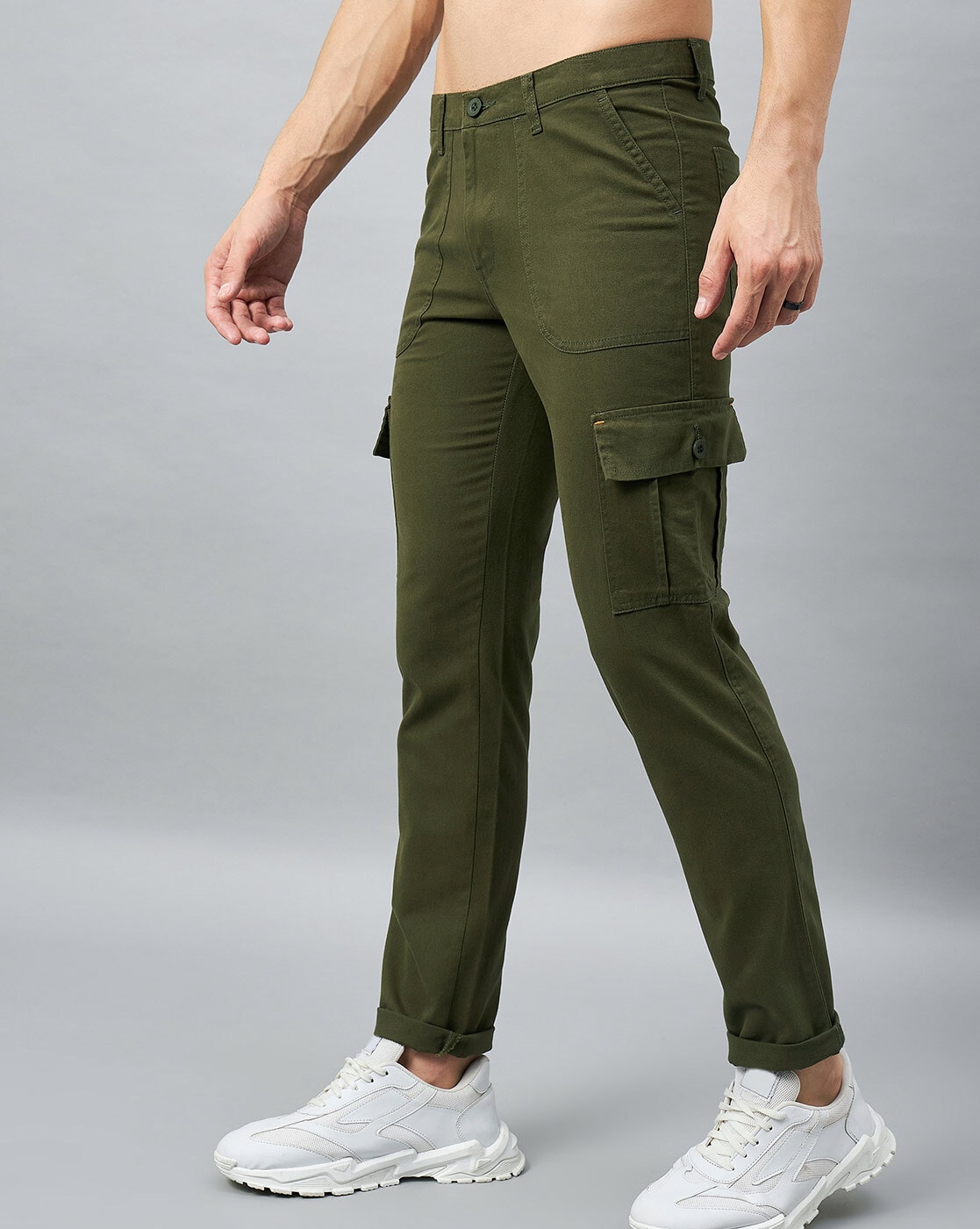 The Souled Store Solids: Light Olive Mens and Boys Cotton and Elastane  Brown Color Men Cargo Pants Men Joggers Trousers Bottoms Running Gym  Activewear Casual Lounge Training Track Jogging Hiking : Amazon.in: