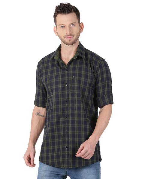 Checked Shirt with Patch Pocket