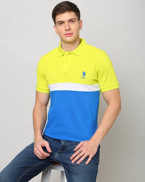 Price History of Polo Yellow Cotton Slim Fit Colour