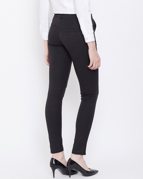 Buy Black Trousers & Pants for Women by Nifty Online