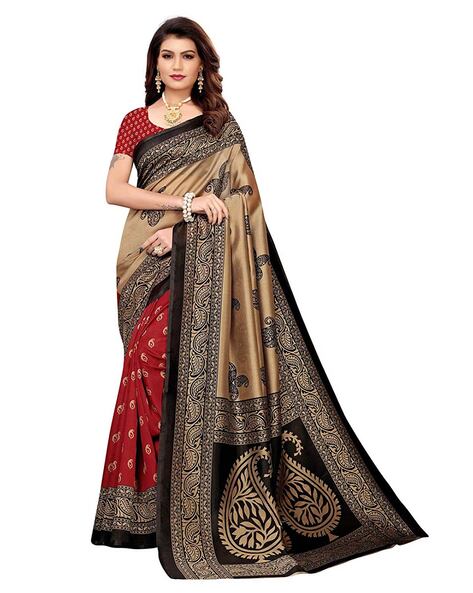 Buy Turquoise Sarees for Women by Margi Designers Online | Ajio.com