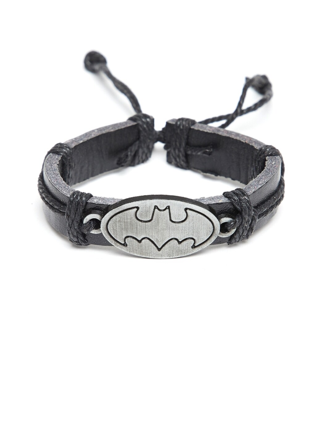 Pu Leather Alloy Bat Design Bracelet Men Women - Temu