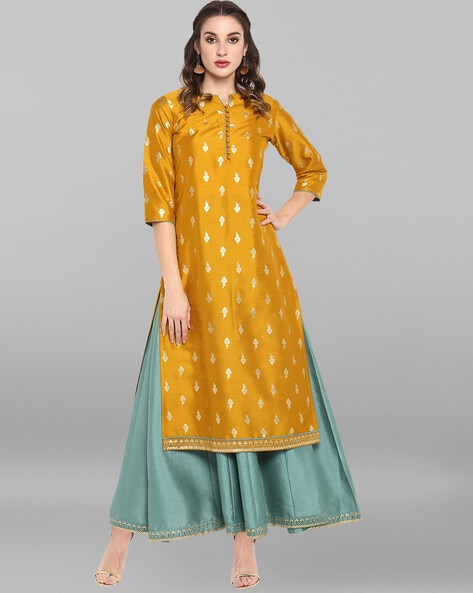 Kurti hot sale double layer