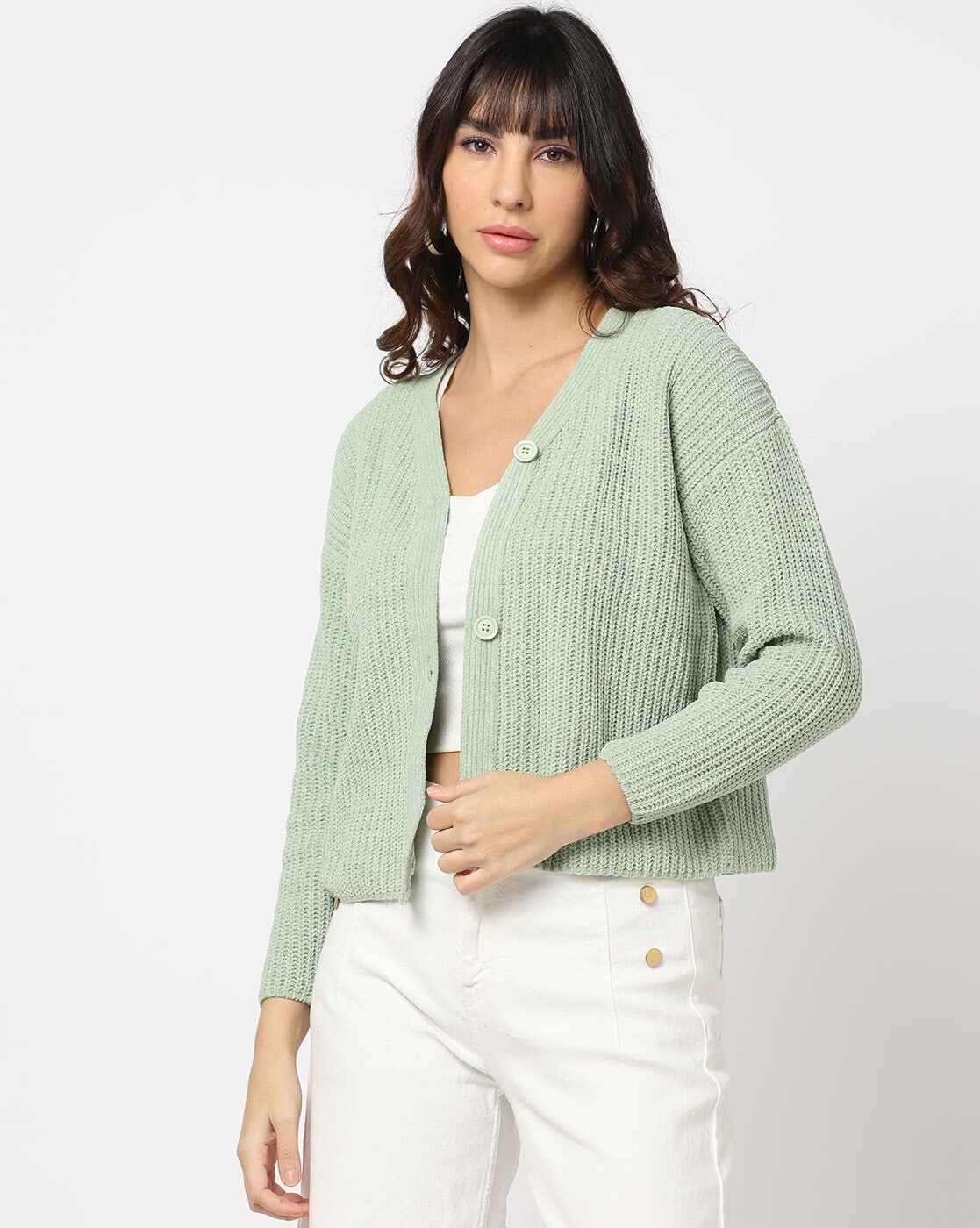 Buy Mint Green Sweaters & Cardigans for Women by Cover Story