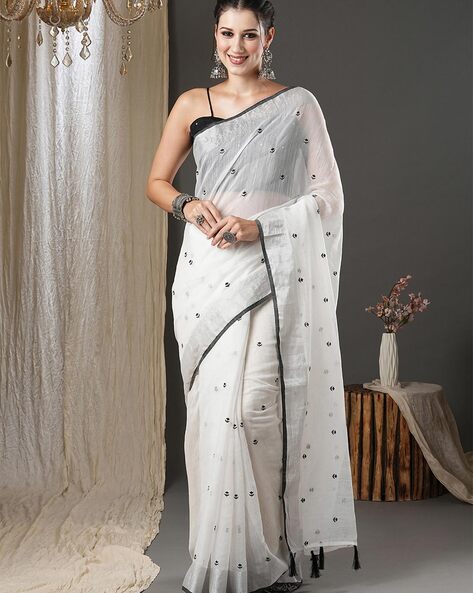 Silver Sarees | Buy Silver Colour Designer Sarees Online