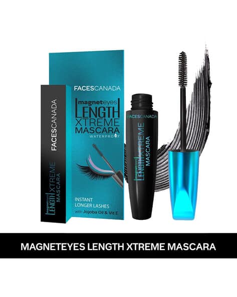 Faces Canada Magneteyes Length Xtreme Mascara - Black Volumizes Lashes Waterproof Long Wear