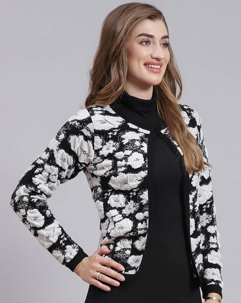 Cardigan floral outlet print