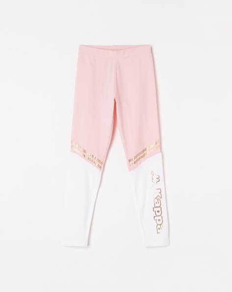 Buy Light Pink Leggings for Girls by KAPPA Online Ajio