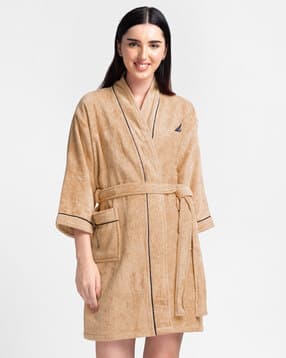 nautica Ultra Soft Cotton Bath Robe with Patch Pockets-picture-14