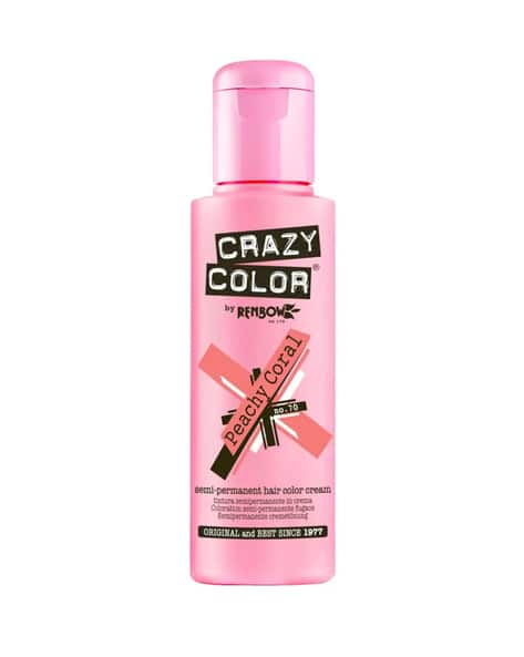 Crazy Color Semi Permanent Hair Color Cream - 70 Peachy Coral