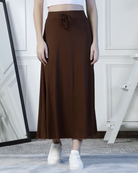 Buy Brown Skirts for Women by NEUDIS Online Ajio