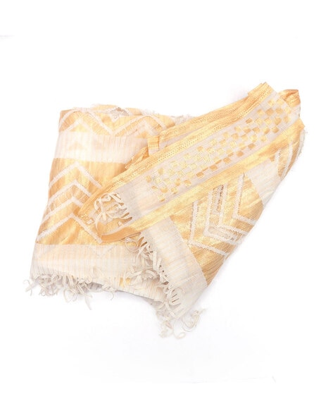 Woven Dupatta with Tassles Price in India