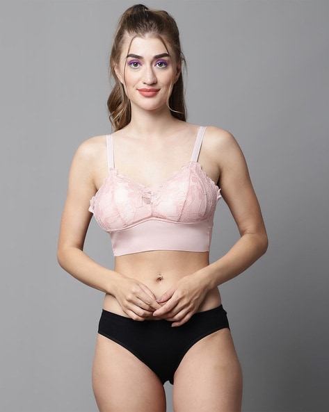 PrettyCat Bra-Underwear Sets : Buy PrettyCat Wirefree T-shirt Padded Bra  Panty Set - Beige Online