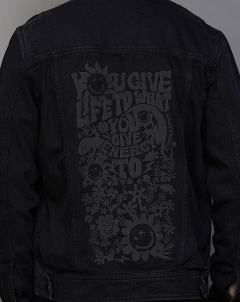 The Beatles Unisex Denim Jacket: Drum Logo (Back Print) – House of Merch