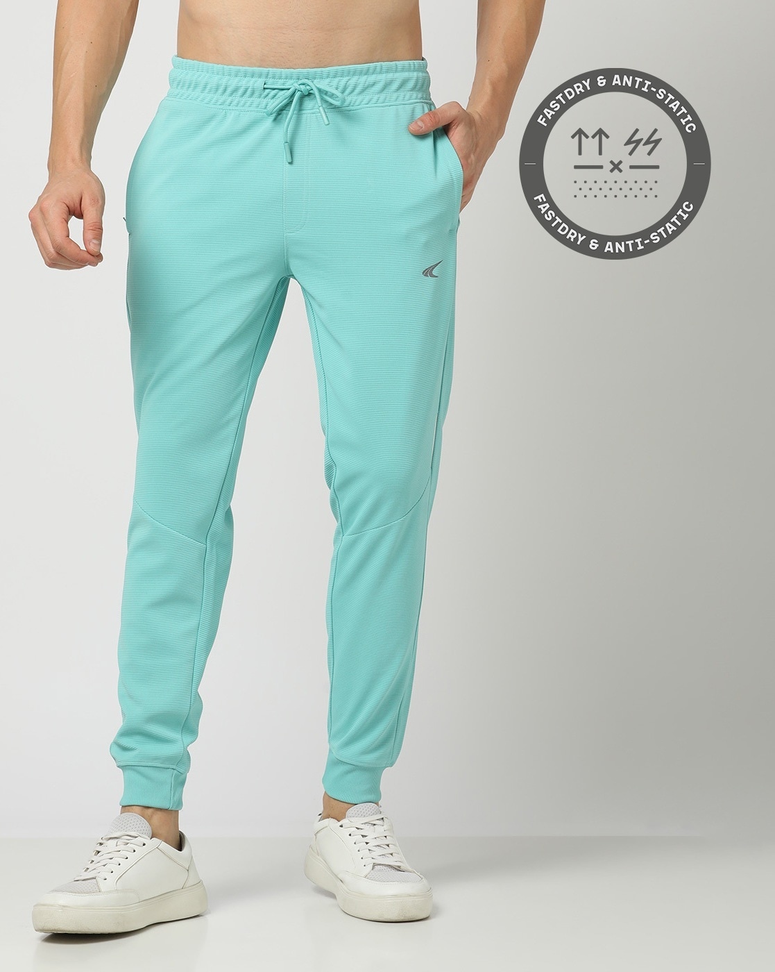 Buy HRX By Hrithik Roshan Yoga Men Melange Slim Fit Rapid Dry Pure Cotton  Sustainable Track Pants - Track Pants for Men 15307674 | Myntra
