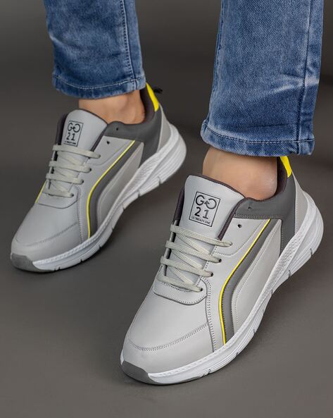 Buy Grey White Sneakers for Men by GO21 Online Ajio