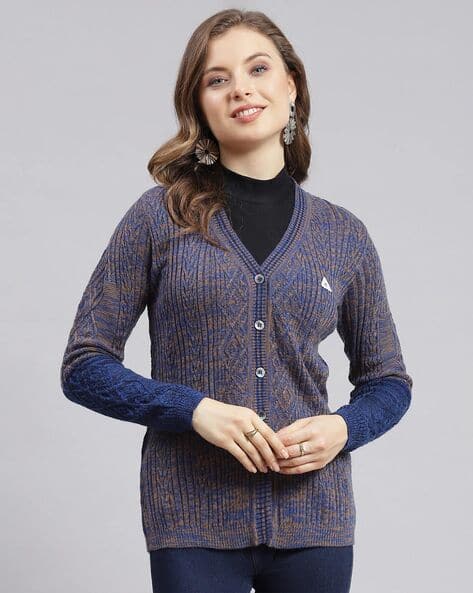 Knitted V-Neck Cardigan