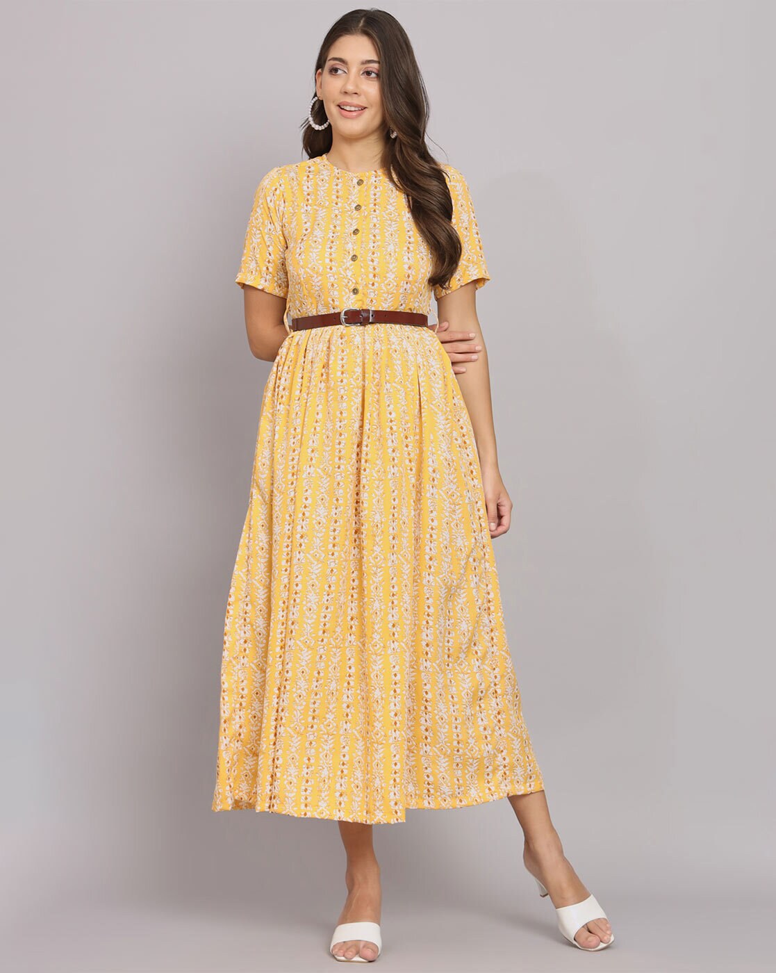 Buy Yellow Dresses & Gowns for Women by Indya Online | Ajio.com