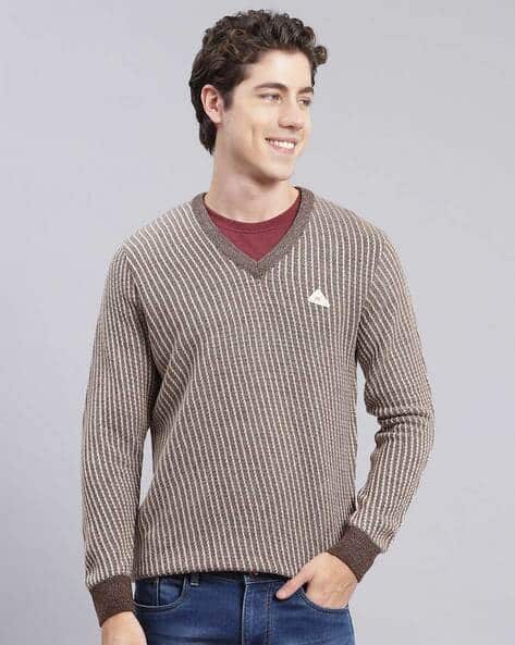 MONTE CARLO Cable-Knit V-Neck Pullover