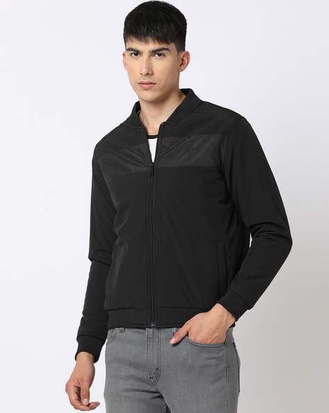 Buy Flying Machine Colour Block Zip Up Bomber Jacket - NNNOW.com