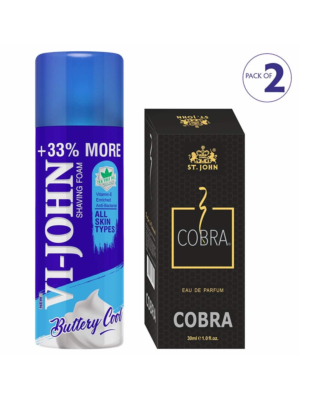 Pack of Shaving Foam Cobra EDP