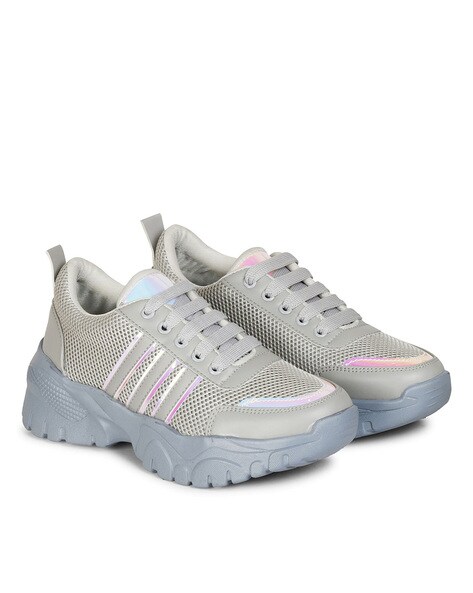 Womens grey sale walking shoes