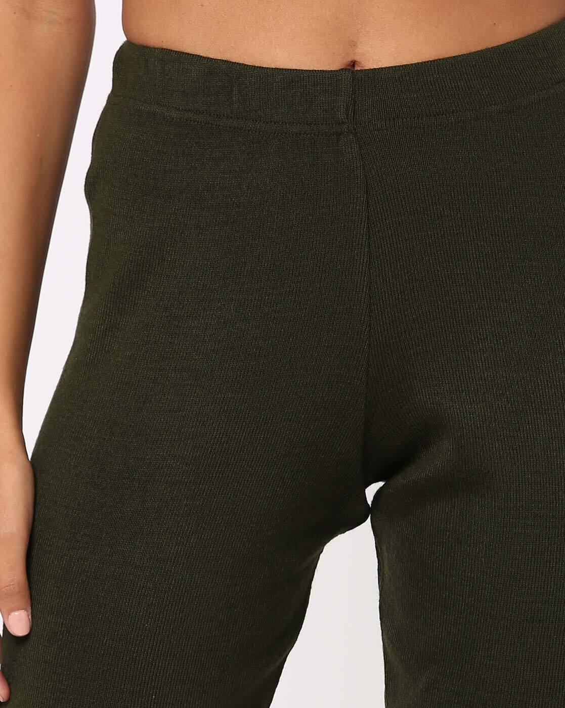 Buy Olive Green Leggings for Women by AVAASA MIX N' MATCH Online