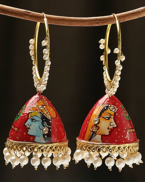 Traditional jhumkas sale online gold