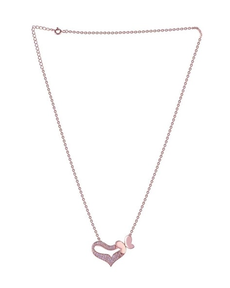 Buy Rose Gold-Toned Necklaces & Pendants for Women by Rihi Online | Ajio.com
