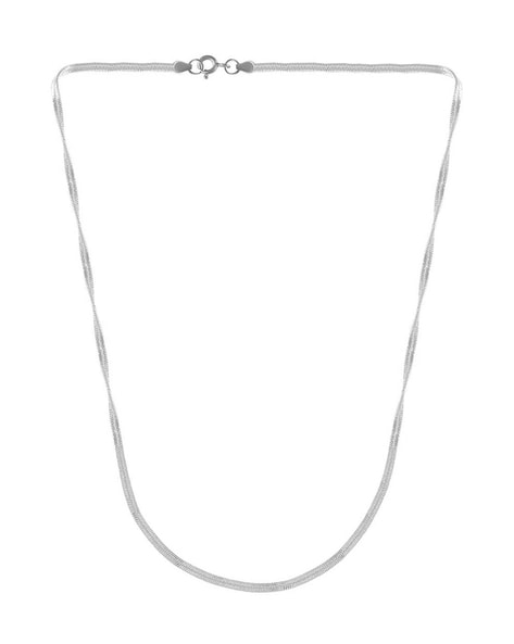 Herringbone Chain Necklace in Sterling Silver | Kendra Scott