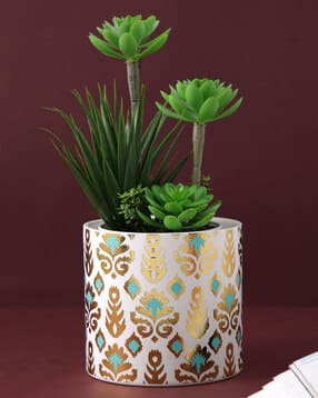 tayhaa Mandala Print Ceramic Planter-picture-18