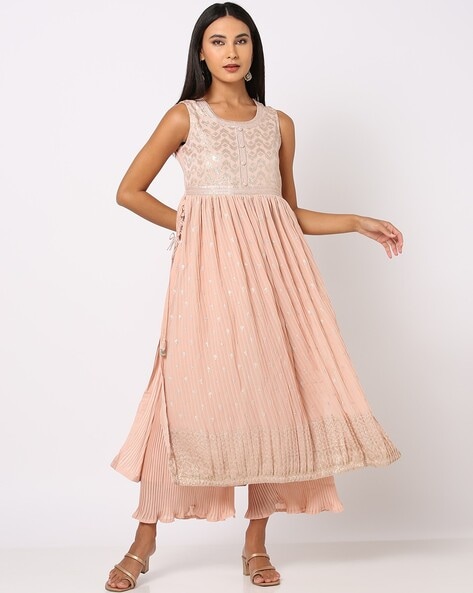 Buy Peach Kurta Bottom Set for Women by AVAASA SET Online Ajio