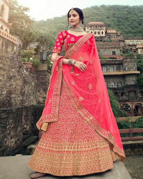 Buy online Pink Lehenga Choli With Dupatta. from ethnic wear for Women by  Keshav Creation for ₹16509 at 23% off | 2024 Limeroad.com
