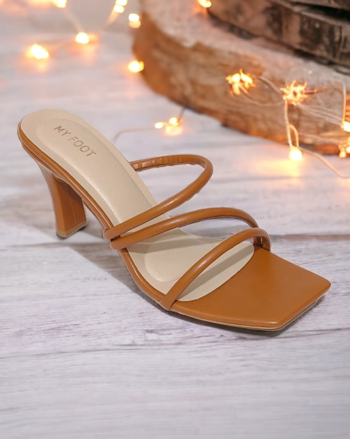 Brown tan sandals heels hotsell