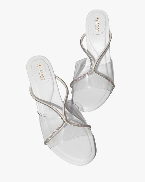 Zara white 2025 heeled sandals