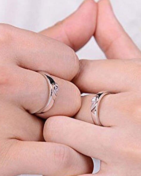 SILVER COUPLES RINGS - Etsy