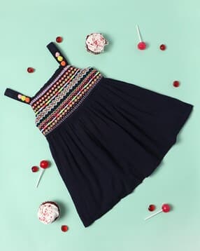 nauti nati Embroidered Fit & Flare Dress-picture-39