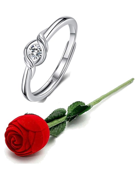 Buy Silver Rings for Women by Karatcart Online Ajio