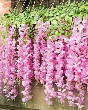 Set of 6 Wisteria Artificial Hanging Flowers