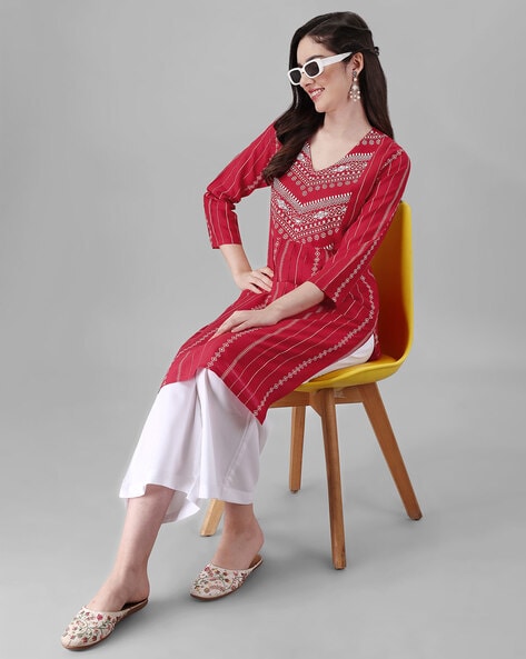 Buy Red Kurtis & Tunics for Women by BANI WOMEN Online | Ajio.com