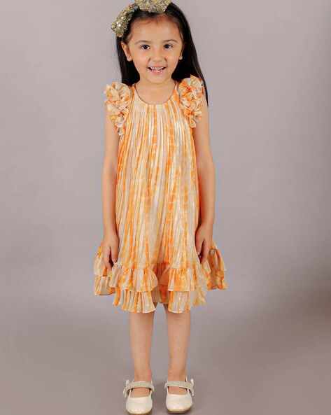 Cotton Party Wear Stylish Frill Kids Frock at Rs 495 in Mumbai | ID:  12459739930