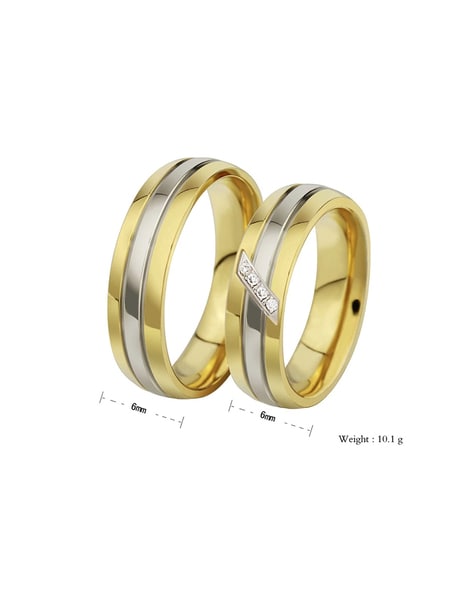 Buy Waama Jewels Stylish Fashionable Gold Polish Titanium Ring for Men  Brass Gold Plated Pattern Ring (25) at Amazon.in