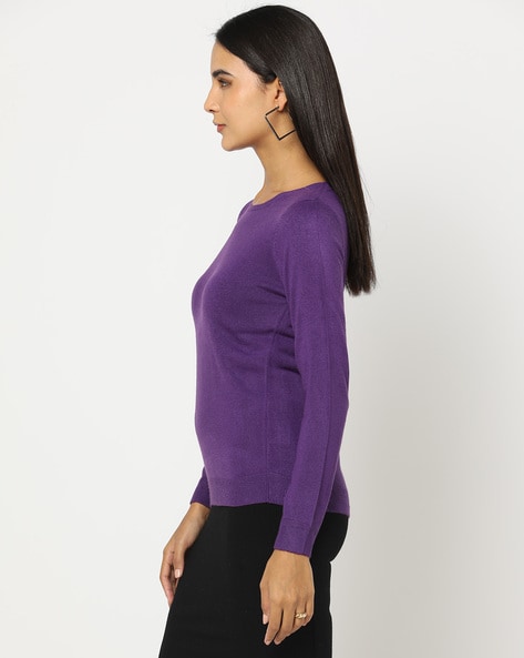 Buy Purple Sweaters & Cardigans for Women by Fig Online